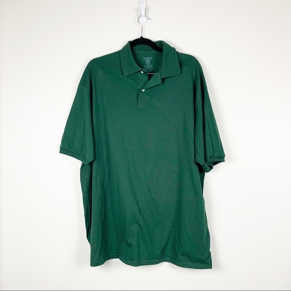 Jerzees Sports Shield Short Sleeve Polo Green‎ 2XL